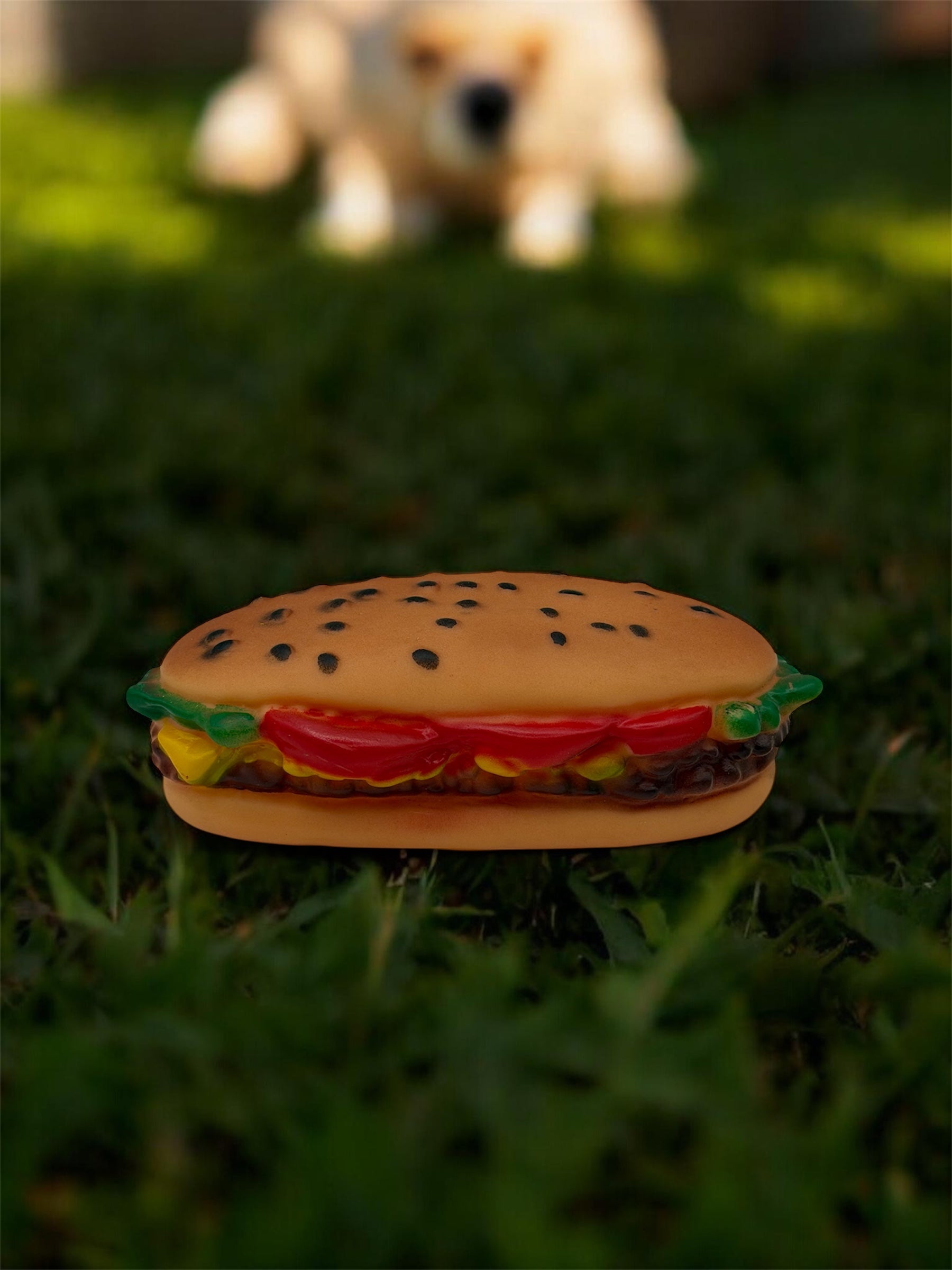 Juguete Mordedera para perro en forma de Hamburguesa