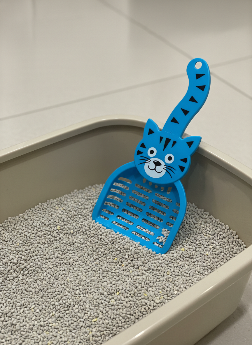 Pala para Arena de Gato Diseño "Kitty Smile"