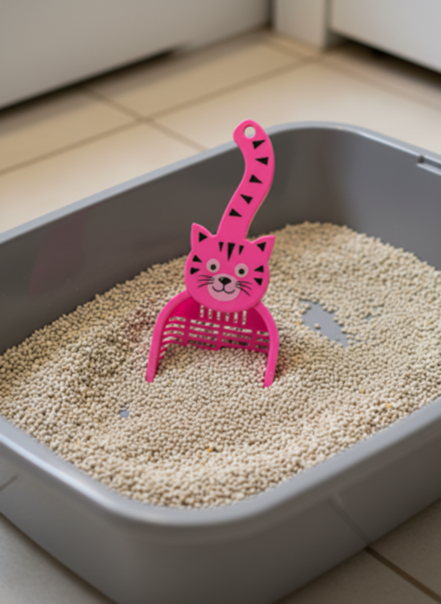 Pala para Arena de Gato Diseño "Kitty Smile"