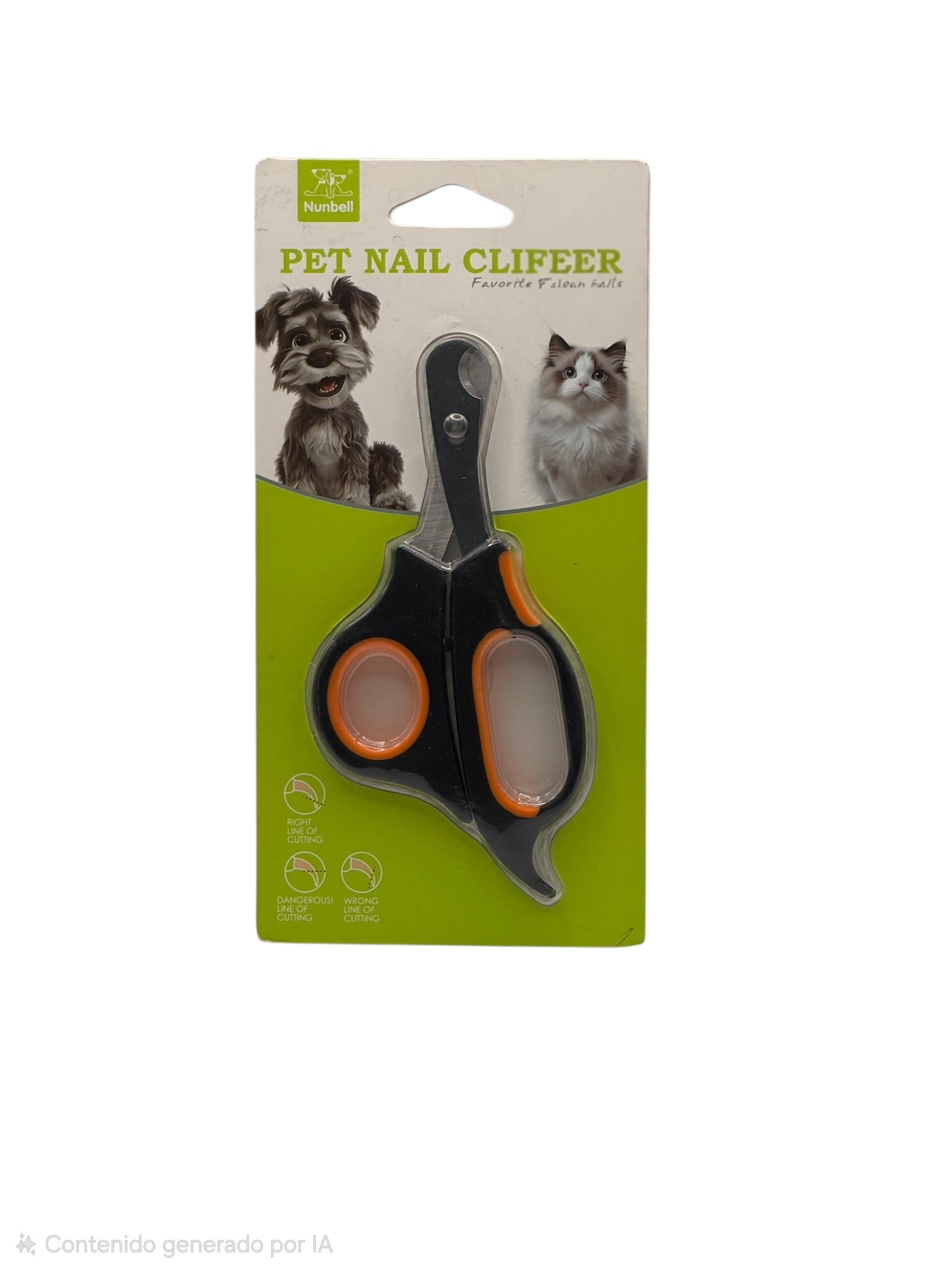 Cortaúñas Tipo Tijera “Pet Nail Clipper” Corte Preciso para Perros y Gatos