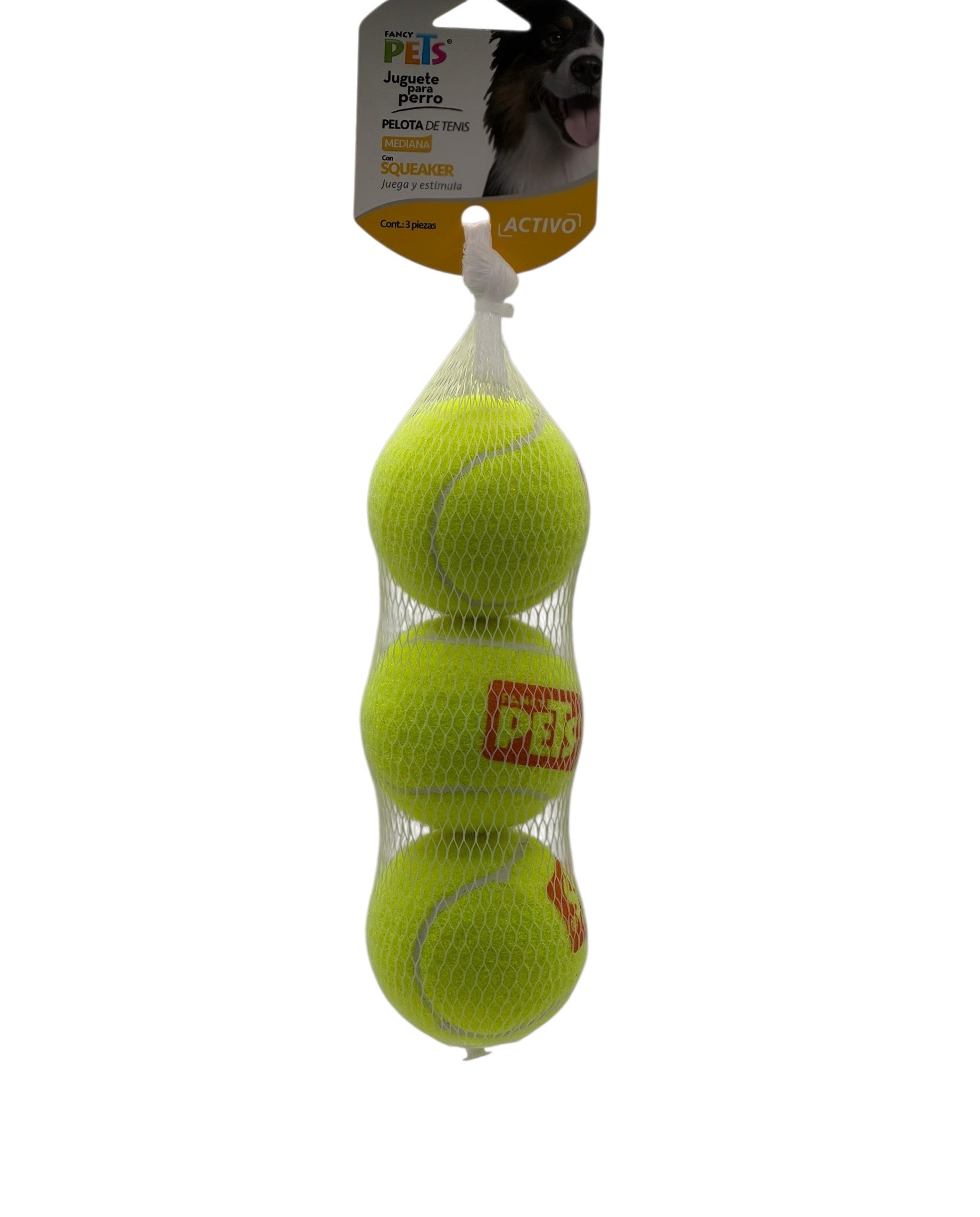 Pelotas de Tenis Medianas con Sonido “Active Pack” 3 Piezas para Juego y Ejercicio