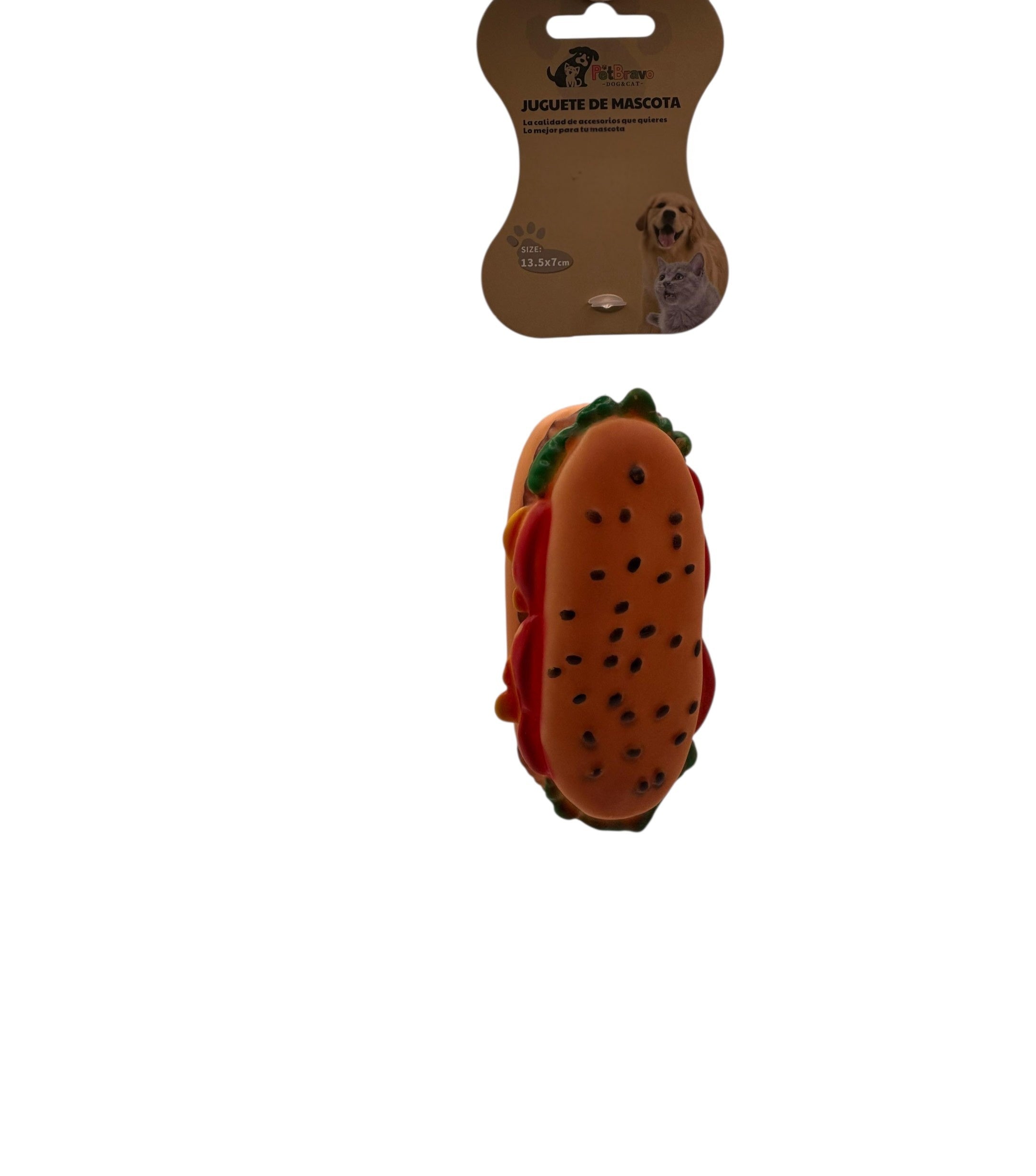 Juguete Mordedera “Snack Burger” Diversión y Estimulación para tu Mascota