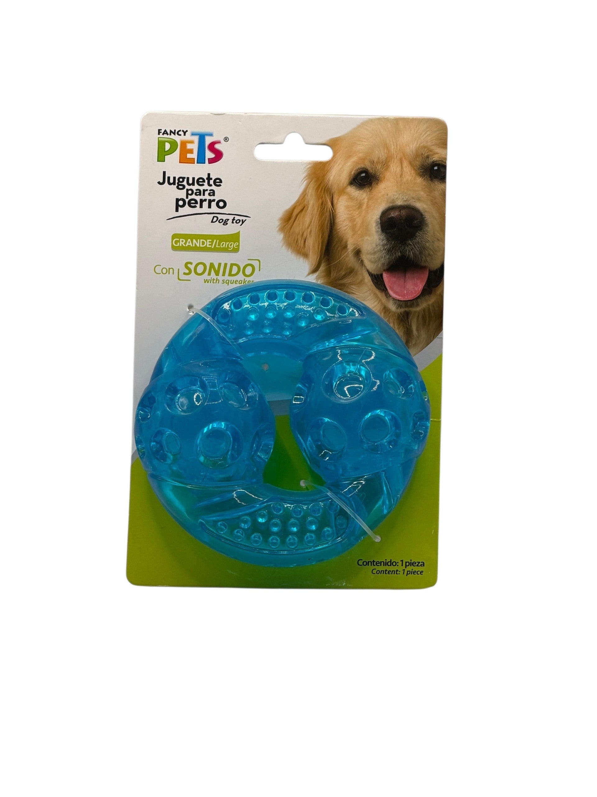 Mordedera Grande con Sonido “Play Ring” Diversión Interactiva para Perros