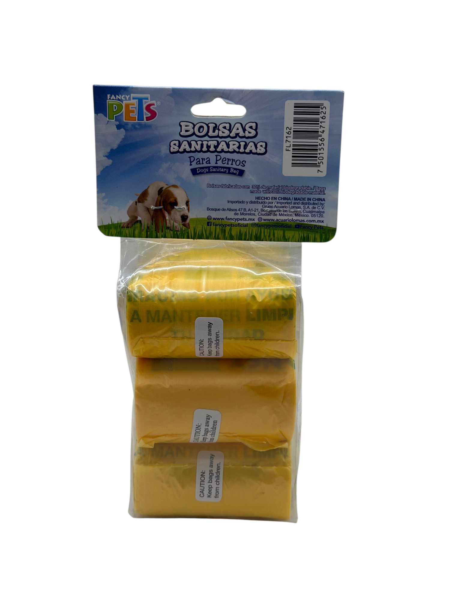 Bolsas Sanitarias Biodegradables Pack 6 Rollos