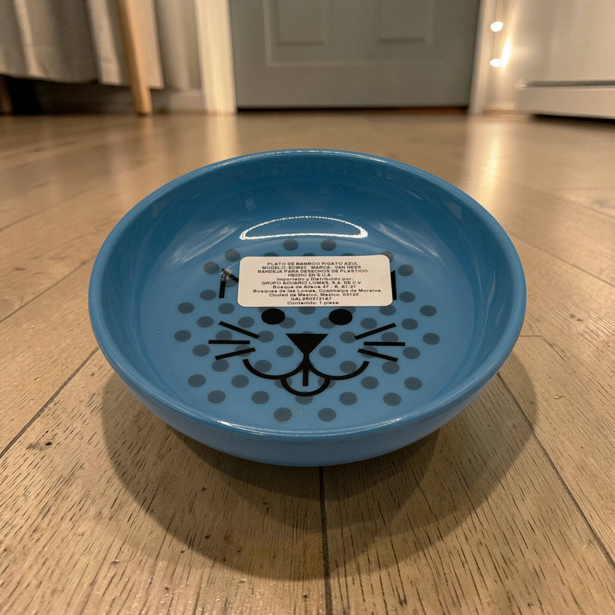 Plato de Cerámica Premium "Blue Kitty"