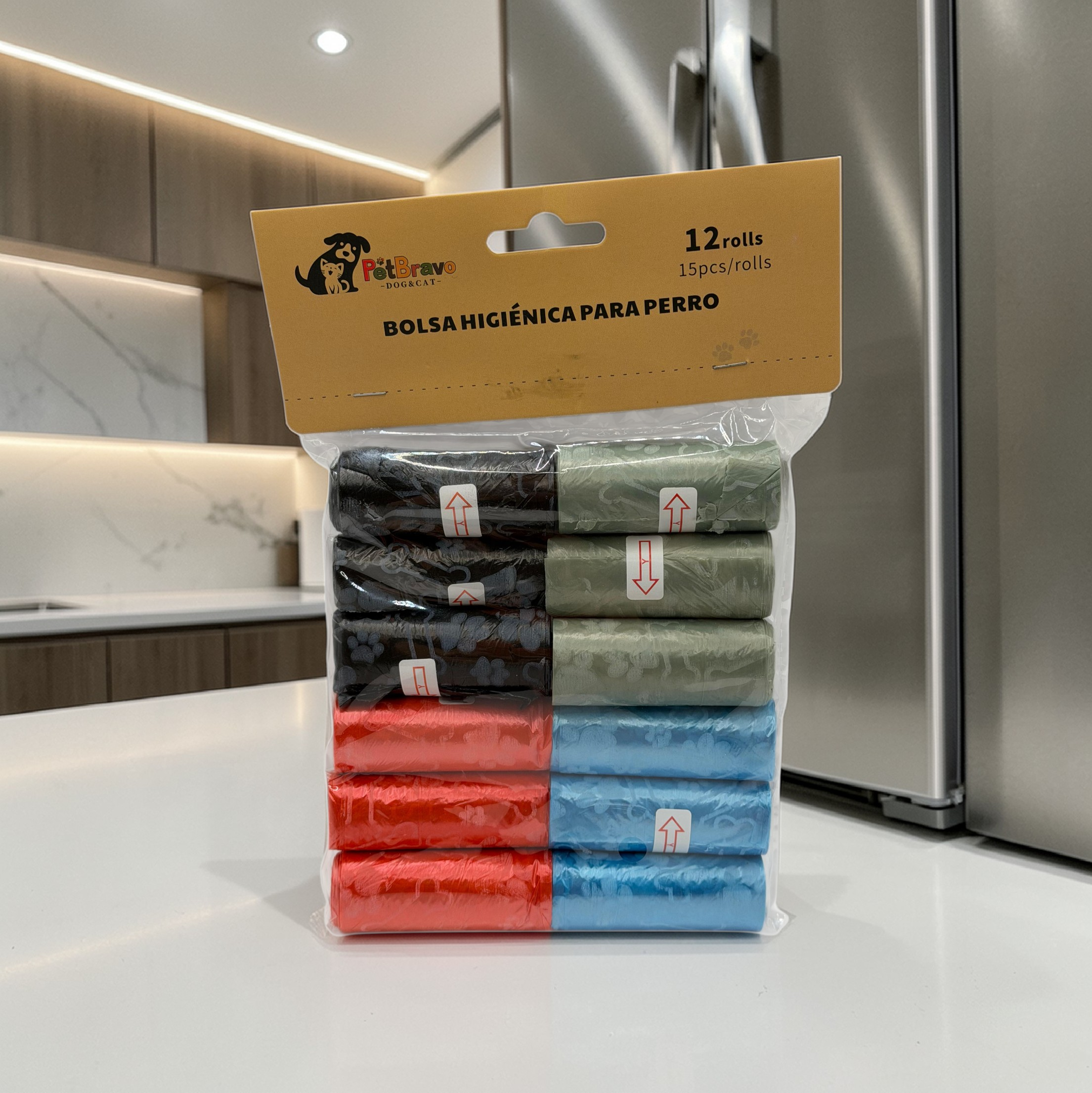 Kit de Bolsas para Desechos con Dispensador Ergonómico