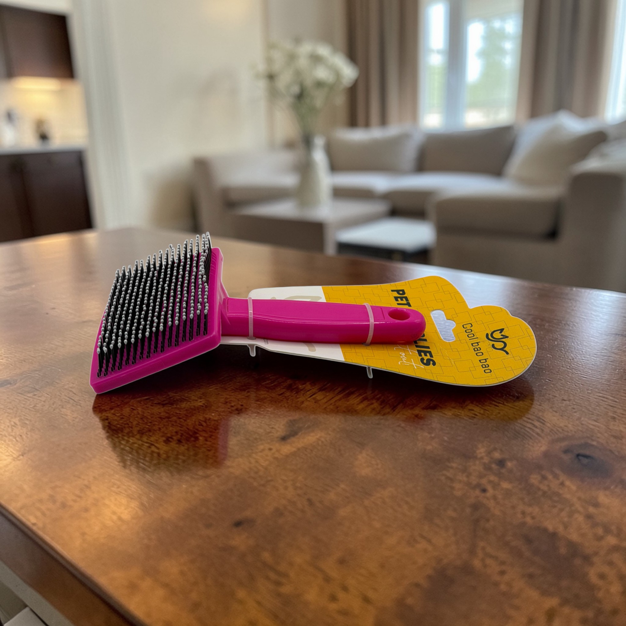 Carda Mediana "Easy-Groom" Cepillo de Masaje y Desenredado